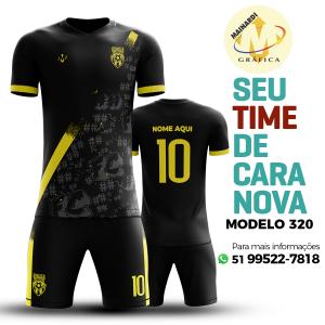 Camiseta de Futebol - Modelo 0320   Impressão Total do Tecido   