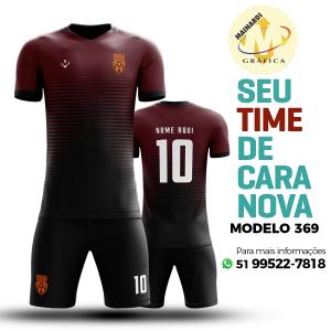 Camiseta de Futebol - Modelo 0369   Impressão Total do Tecido   