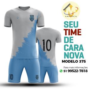 Camiseta de Futebol - Modelo 0375   Impressão Total do Tecido   