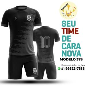 Camiseta de Futebol - Modelo 0378   Impressão Total do Tecido   