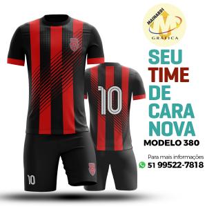 Camiseta de Futebol - Modelo 0380   Impressão Total do Tecido   