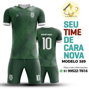 Camiseta de Futebol - Modelo 0389   Impressão Total do Tecido   