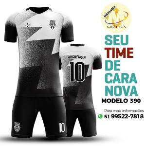 Camiseta de Futebol - Modelo 0390   Impressão Total do Tecido   