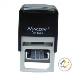 Carimbo Nykon 53 Datador  30 x 45 mm   Borracha Personalizada 
