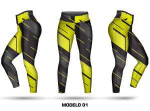 Legging personalizavel - Modelo 01 Tecido Fitness Stretch     