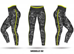 Legging personalizavel - Modelo 02 Tecido Fitness Stretch     