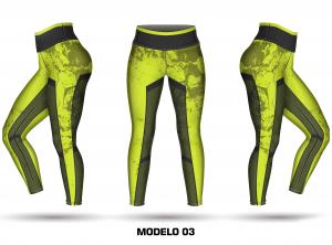 Legging personalizavel - Modelo 03 Tecido Fitness Stretch     