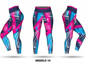 Legging personalizavel - Modelo 14 Tecido Fitness Stretch     