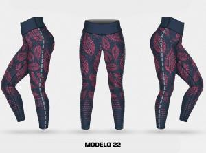 Legging personalizavel - Modelo 22 Tecido Fitness Stretch     
