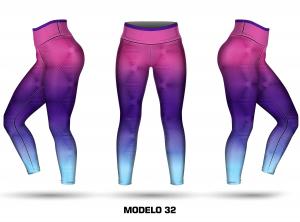 Legging personalizavel - Modelo 32 Tecido Fitness Stretch     