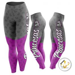 Ref. 135 - Legging Princesas Duas Rodas Tecido Dry Fit com Elastano  Impressão Total do Tecido   