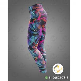 Ref. 181 - Legging Princesas Duas Rodas Tecido Fitness Stretch  Impressão Total do Tecido   