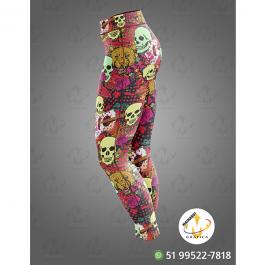 Ref. 182 - Legging Princesas Duas Rodas Tecido Fitness Stretch  Impressão Total do Tecido   