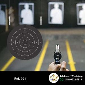Ref 291 - Alvos centro de reposição carabina de ar mira aberta 25m, carabina mira aberta 25m bala  20 x 20 cm    